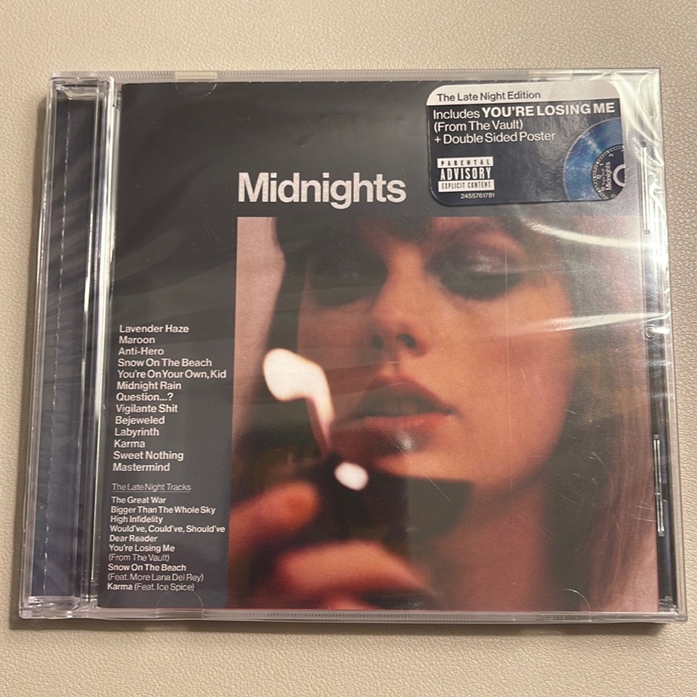 COPY - Taylor Swift Midnights CD with You’re Losing Me (From the Vault) from Me…